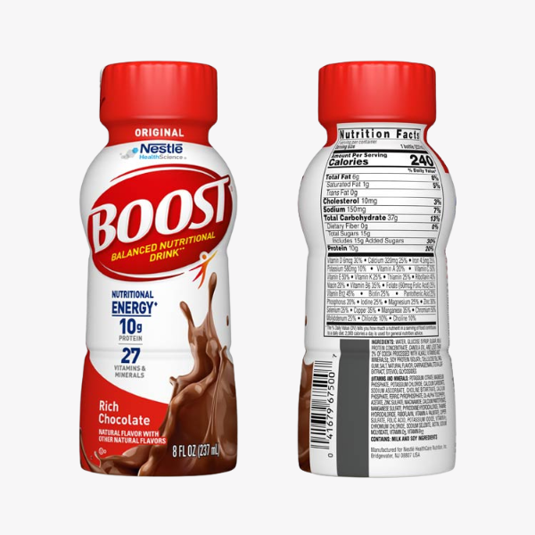 Boost Original energy drink with a bold flavor for instant refreshment.