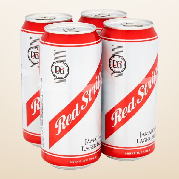 Red Stripe Pint Can